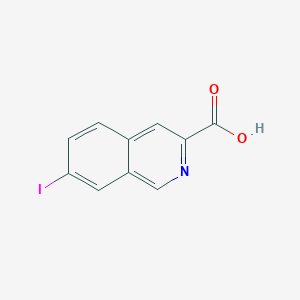 molecular formula C10H6INO2 B13649629 7-Iodoisoquinoline-3-carboxylic acid 