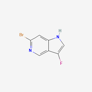 molecular formula C7H4BrFN2 B13649635 6-Bromo-3-fluoro-1H-pyrrolo[3,2-c]pyridine 