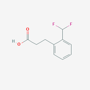 molecular formula C10H10F2O2 B13649653 (2-(Difluoromethyl)phenyl)propanoic acid 