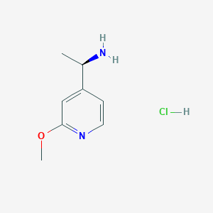 molecular formula C8H13ClN2O B13649684 (R)-1-(2-methoxypyridin-4-yl)ethanamine hydrochloride 