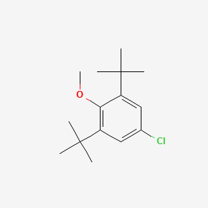 molecular formula C15H23ClO B13649737 1,3-Di-tert-butyl-5-chloro-2-methoxybenzene CAS No. 14804-28-5