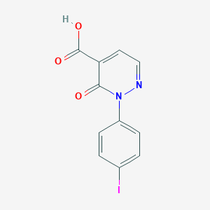 molecular formula C11H7IN2O3 B13649782 2-(4-Iodophenyl)-3-oxo-2,3-dihydropyridazine-4-carboxylic acid 