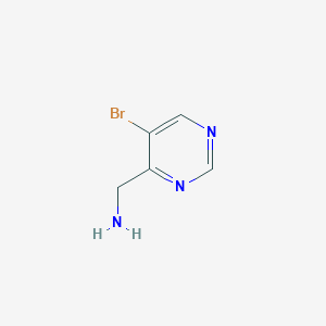 molecular formula C5H6BrN3 B13649826 (5-Bromopyrimidin-4-yl)methanamine 