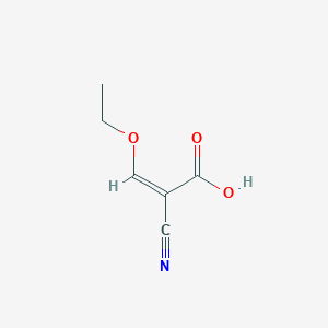 molecular formula C6H7NO3 B13649841 (2Z)-2-cyano-3-ethoxyprop-2-enoic acid 