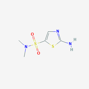 molecular formula C5H9N3O2S2 B13649850 2-Amino-N,N-dimethylthiazole-5-sulfonamide 