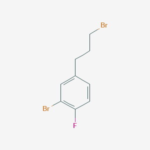 2-Bromo-4-(3-bromopropyl)-1-fluorobenzene