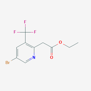 Ethyl 2-(5-bromo-3-(trifluoromethyl)pyridin-2-yl)acetate