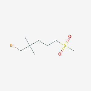 1-Bromo-2,2-dimethyl-5-(methylsulfonyl)pentane