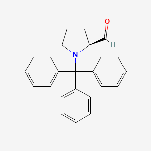 molecular formula C24H23NO B13649965 (S)-1-Tritylpyrrolidine-2-carbaldehyde 