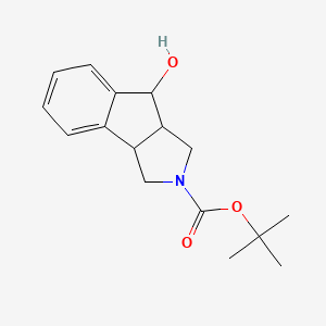 tert-butyl 4-hydroxy-3,3a,4,8b-tetrahydro-1H-indeno[1,2-c]pyrrole-2-carboxylate