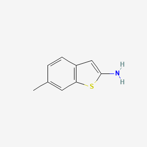 molecular formula C9H9NS B13650002 6-Methylbenzo[b]thiophen-2-amine 