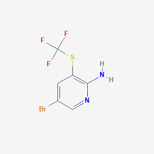 5-Bromo-3-((trifluoromethyl)thio)pyridin-2-amine