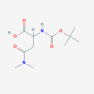 2-{[(Tert-butoxy)carbonyl]amino}-3-(dimethylcarbamoyl)propanoic acid