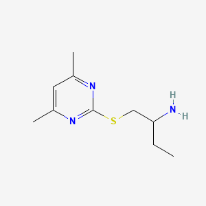 1-((4,6-Dimethylpyrimidin-2-yl)thio)butan-2-amine