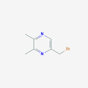 molecular formula C7H9BrN2 B13650131 5-(Bromomethyl)-2,3-dimethylpyrazine 