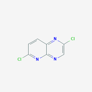 molecular formula C7H3Cl2N3 B13650132 2,6-Dichloropyrido[2,3-b]pyrazine CAS No. 70395-76-5