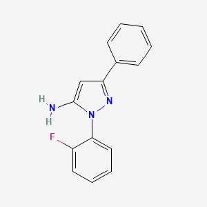 B1365025 1-(2-Fluorophenyl)-3-phenyl-1H-pyrazol-5-amine CAS No. 890764-08-6