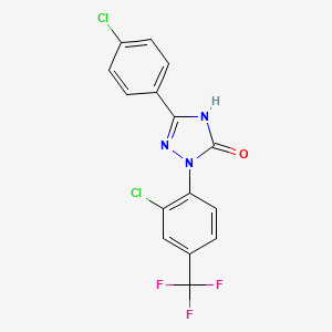 2-(2-Chloro-4-trifluoromethylphenyl)-1,2-dihydro-5-(2-chlorophenyl)-3H-1,2,4-triazol-3-one