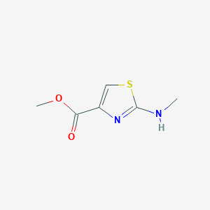 molecular formula C6H8N2O2S B13650296 Methyl 2-(methylamino)thiazole-4-carboxylate 