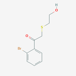 1-(2-Bromophenyl)-2-((2-hydroxyethyl)thio)ethan-1-one