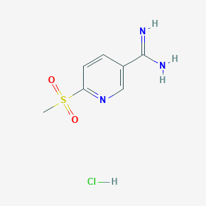 6-(Methylsulfonyl)nicotinimidamide hydrochloride