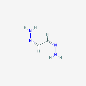 molecular formula C2H6N4 B13650377 (1E,2E)-1,2-Dihydrazonoethane CAS No. 29923-65-7