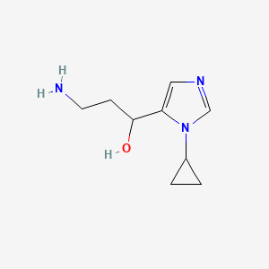 3-Amino-1-(1-cyclopropyl-1h-imidazol-5-yl)propan-1-ol