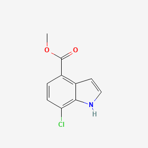 molecular formula C10H8ClNO2 B1365046 Methyl 7-chloro-1H-indole-4-carboxylate CAS No. 503816-69-1