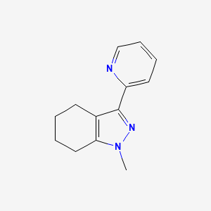 molecular formula C13H15N3 B1365047 1-Methyl-3-(2-pyridinyl)-4,5,6,7-tetrahydro-1H-indazole 