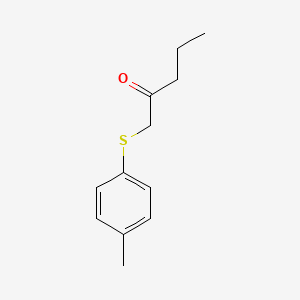 molecular formula C12H16OS B13650491 1-(P-tolylthio)pentan-2-one 