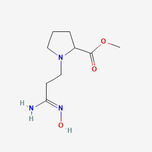 methyl 1-[2-(N'-hydroxycarbamimidoyl)ethyl]pyrrolidine-2-carboxylate