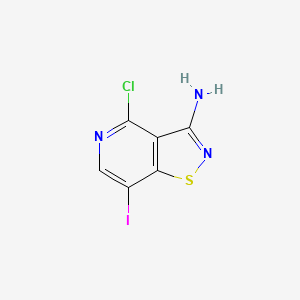 4-Chloro-7-iodoisothiazolo[4,5-c]pyridin-3-amine