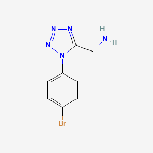 [1-(4-bromophenyl)-1H-1,2,3,4-tetrazol-5-yl]methanamine