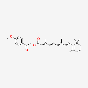 [2-(4-Methoxyphenyl)-2-oxoethyl] 3,7-dimethyl-9-(2,6,6-trimethylcyclohexen-1-yl)nona-2,4,6,8-tetraenoate