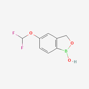 molecular formula C8H7BF2O3 B13650546 5-(Difluoromethoxy)-1,3-dihydro-2,1-benzoxaborol-1-ol 