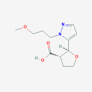 (2S,3S)-2-[1-(3-methoxypropyl)-1H-pyrazol-5-yl]oxolane-3-carboxylic acid