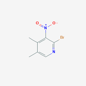 molecular formula C7H7BrN2O2 B13650596 2-Bromo-4,5-dimethyl-3-nitropyridine 