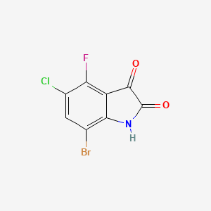 7-Bromo-5-chloro-4-fluoroindoline-2,3-dione