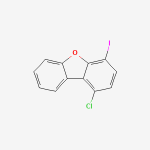 molecular formula C12H6ClIO B13650735 1-Chloro-4-iododibenzo[b,d]furan 