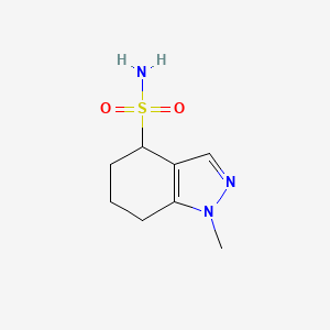 molecular formula C8H13N3O2S B13650831 1-Methyl-4,5,6,7-tetrahydro-1h-indazole-4-sulfonamide 