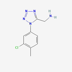 (1-(3-Chloro-4-methylphenyl)-1h-tetrazol-5-yl)methanamine