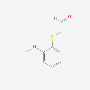 molecular formula C9H10O2S B13650911 2-((2-Methoxyphenyl)thio)acetaldehyde 