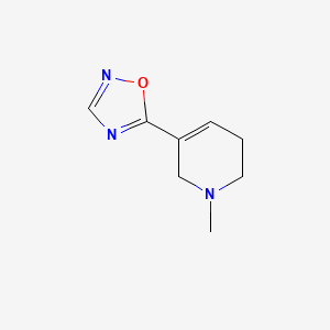 molecular formula C8H11N3O B13650923 5-(1-Methyl-1,2,5,6-tetrahydropyridin-3-yl)-1,2,4-oxadiazole 