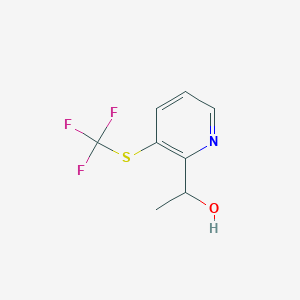 1-(3-((Trifluoromethyl)thio)pyridin-2-yl)ethanol