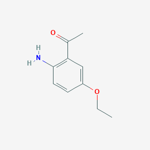 molecular formula C10H13NO2 B13650967 1-(2-Amino-5-ethoxyphenyl)ethan-1-one 