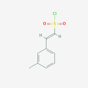 molecular formula C9H9ClO2S B13651006 2-(3-Methylphenyl)ethene-1-sulfonyl chloride 