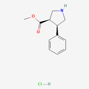 cis-Methyl 4-phenylpyrrolidine-3-carboxylate hydrochloride