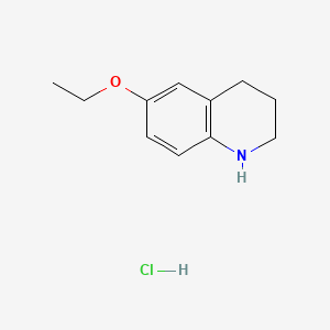 molecular formula C11H16ClNO B13651018 6-Ethoxy-1,2,3,4-tetrahydroquinolinehydrochloride 