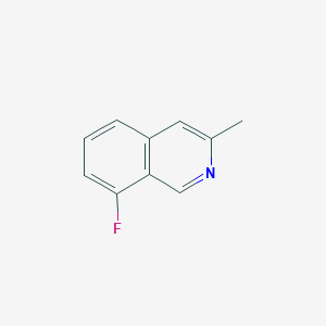 molecular formula C10H8FN B13651077 8-Fluoro-3-methylisoquinoline 