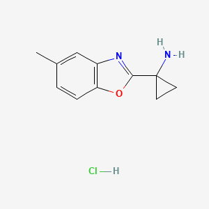 1-(5-Methyl-1,3-benzoxazol-2-yl)cyclopropan-1-amine hydrochloride